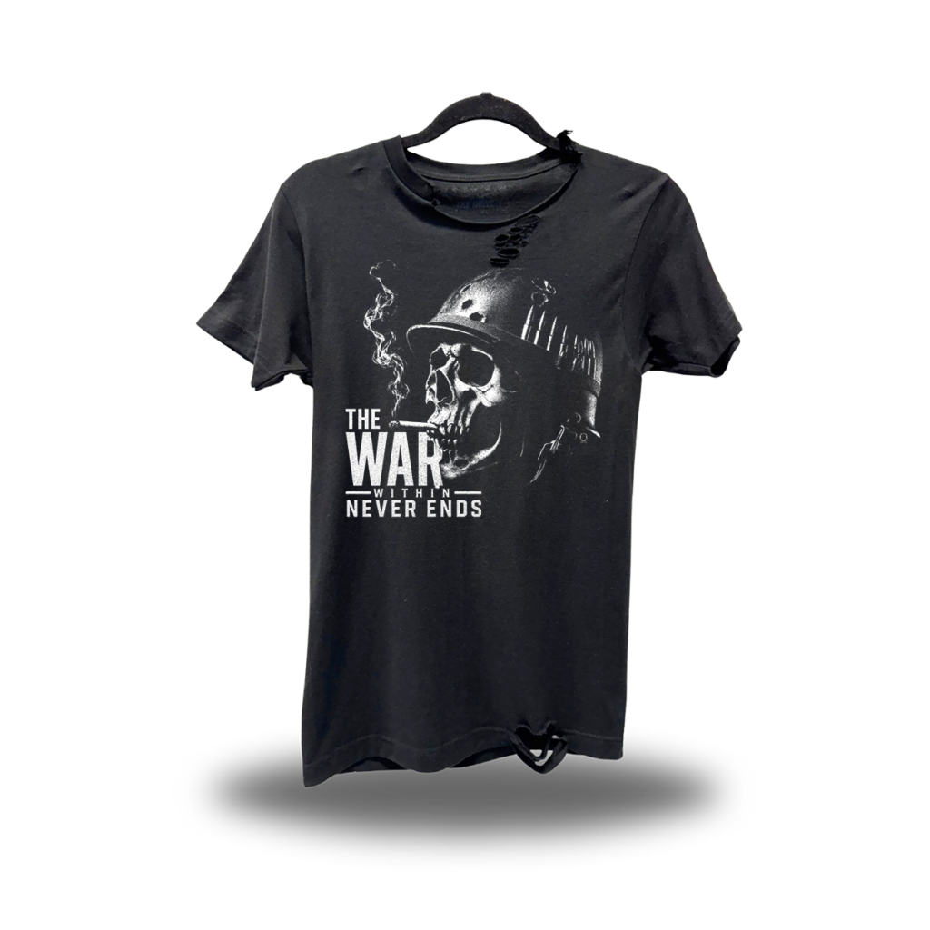 THE WAR ROAD RASH BLACK TEE 1.0