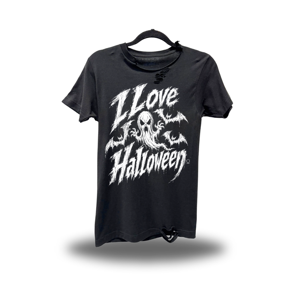 I LOVE HALLOWEEN ROAD RASH BLACK TEE 1.0