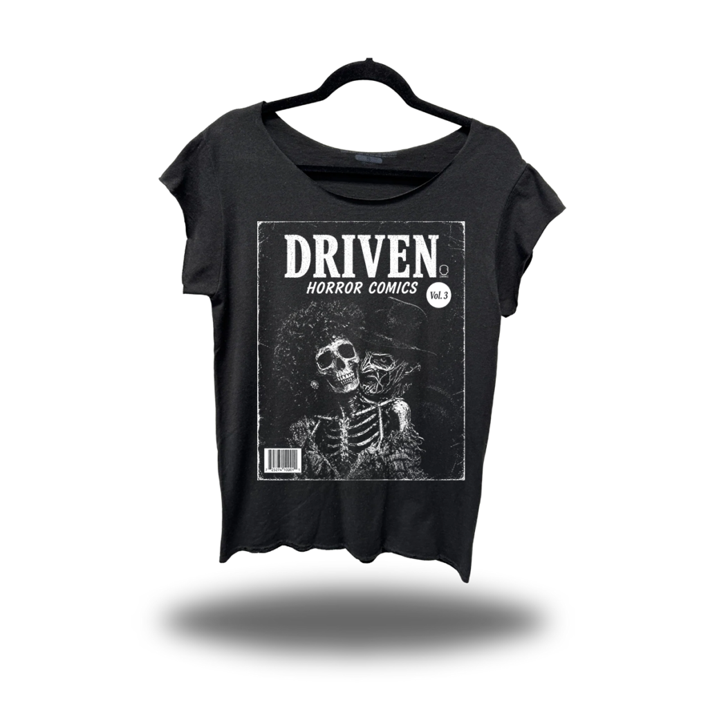 COMICS 3 ROAD RASH MENS MUSCLE SCOOP NECK BLACK TEE