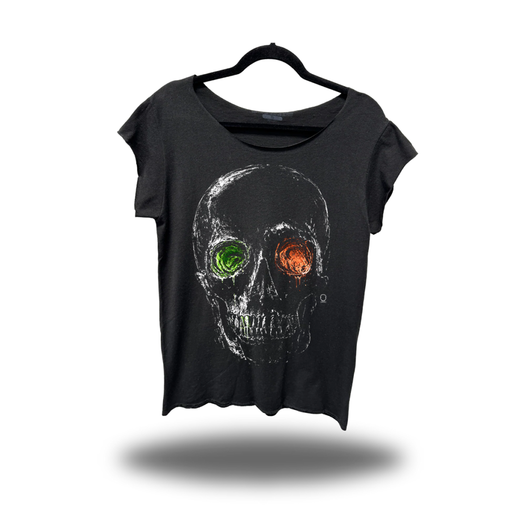 TOXIC VISION ROAD RASH MENS MUSCLE SCOOP NECK BLACK TEE