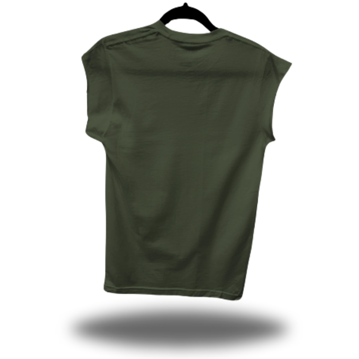 THE WAR ROAD RASH MUSCLE MILITARY GREEN TEE