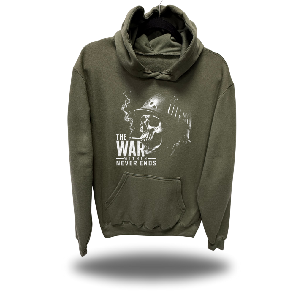 THE WAR HOODIE MILITARY GREEN