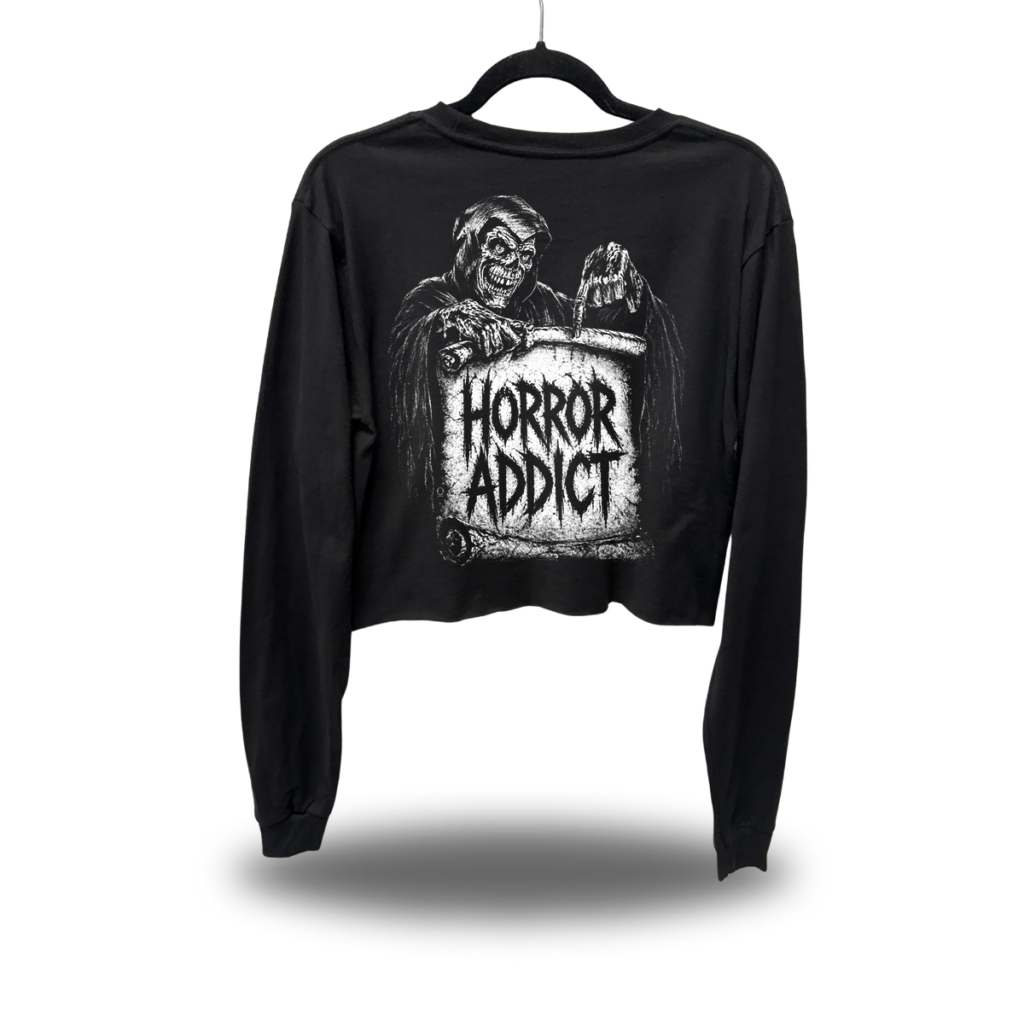 HORROR ADDICT CROP LONG SLEEVE