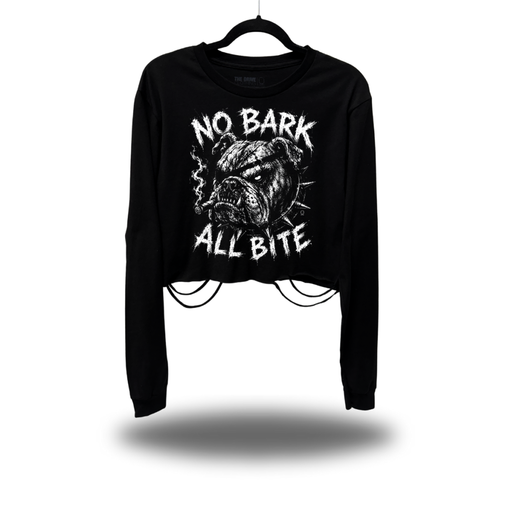 ALL BITE ROAD RASH CROP LONG SLEEVE TEE