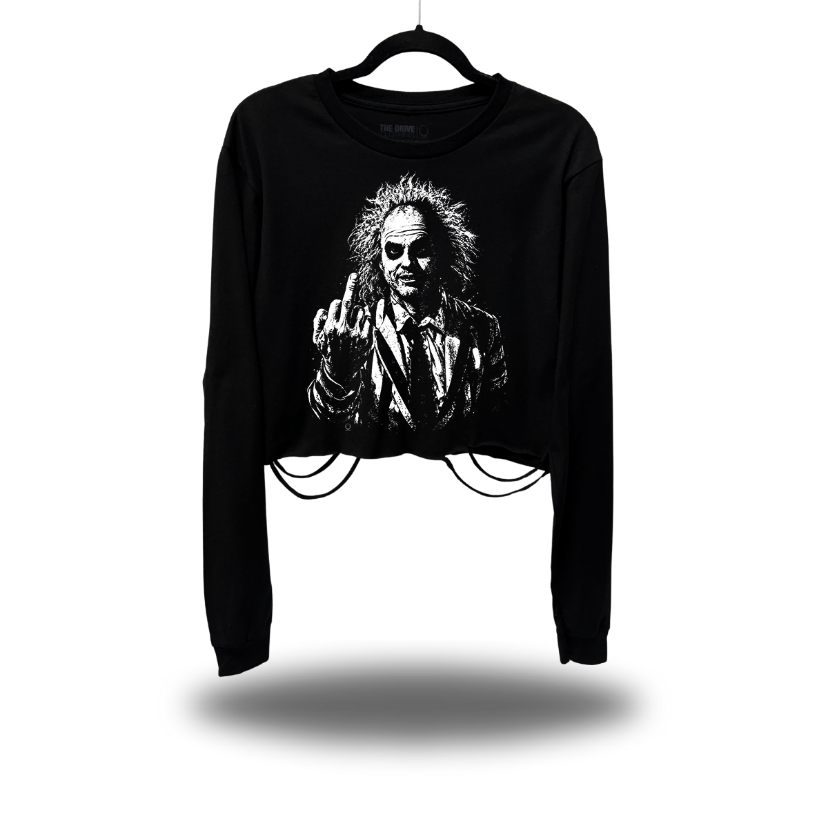 ONE LAST FU ROAD RASH CROP LONG SLEEVE TEE