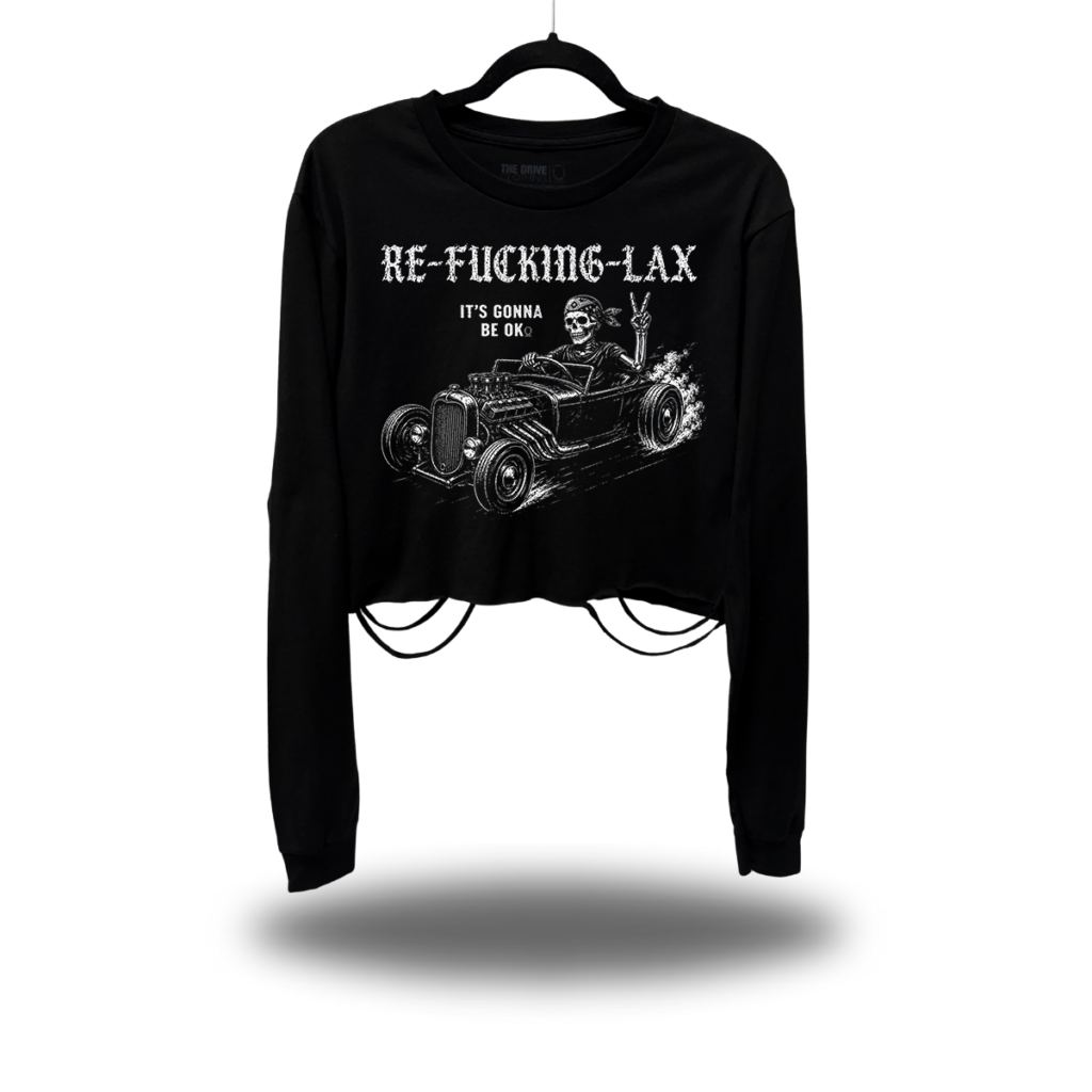RELAX ROAD RASH CROP LONG SLEEVE TEE