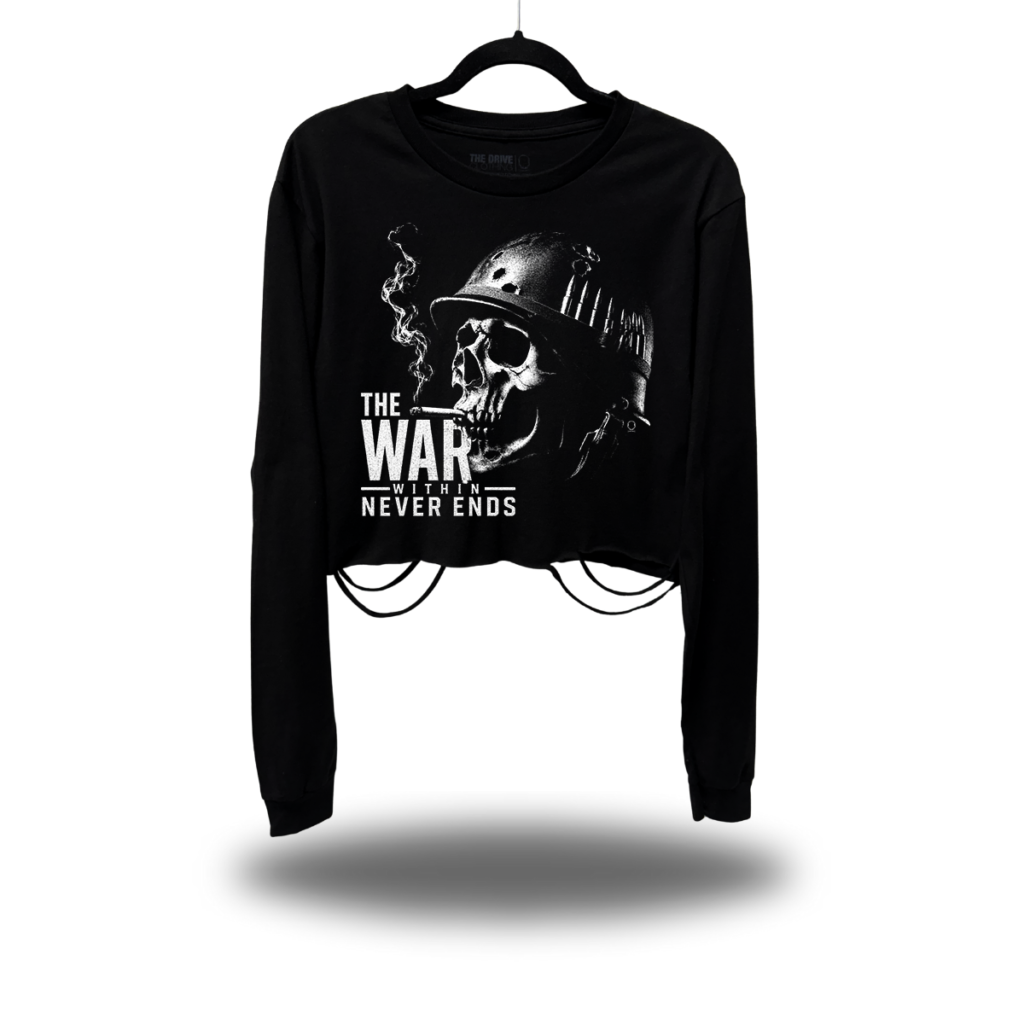 THE WAR ROAD RASH CROP LONG SLEEVE TEE