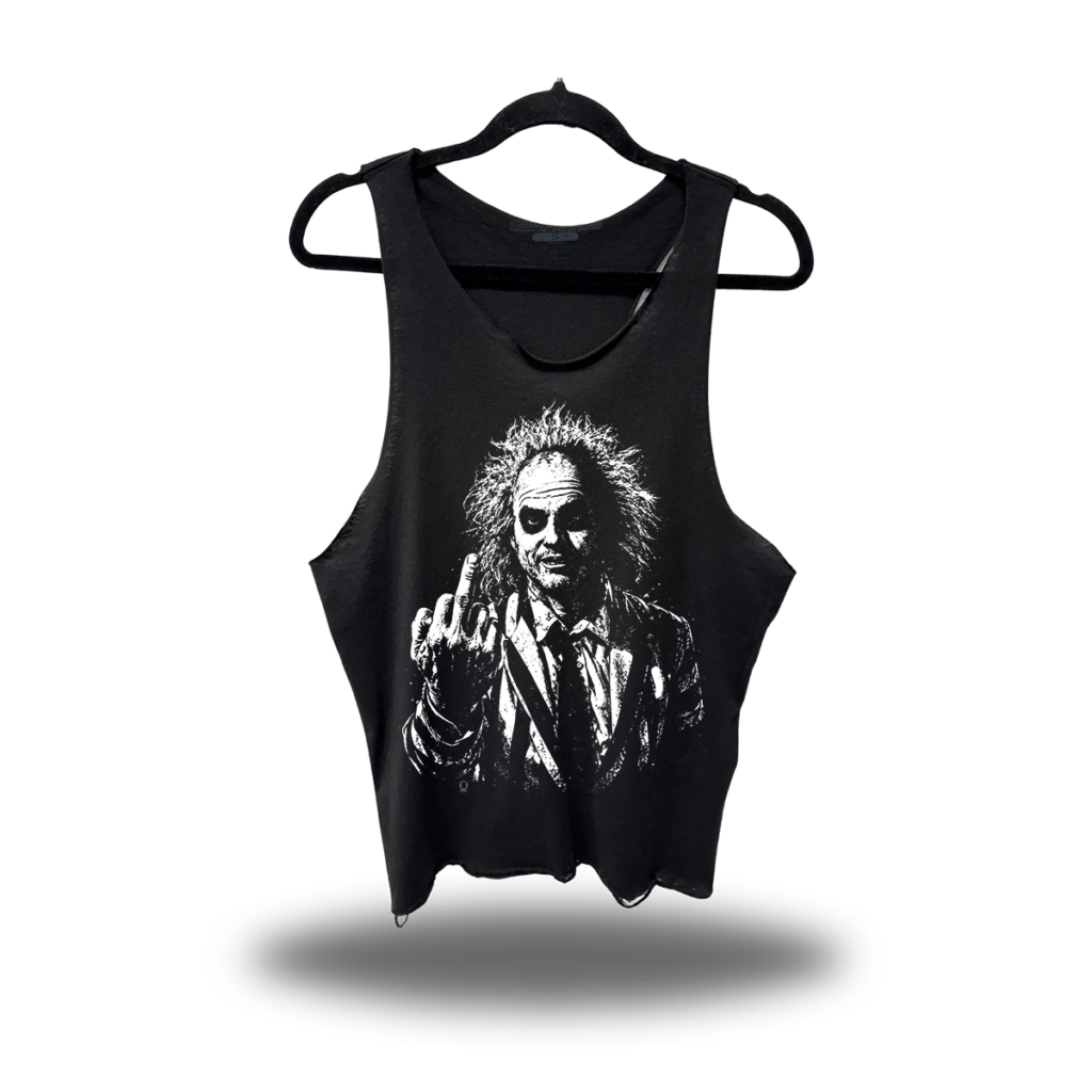 ONE LAST FU SCOOP NECK STRINGER TANK TOP