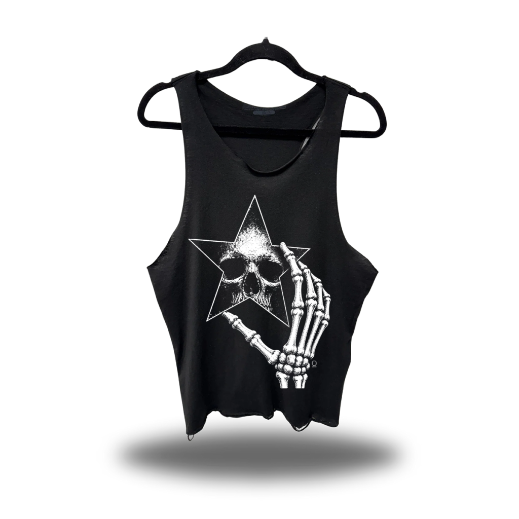 STAR MIRROR SCOOP NECK STRINGER TANK TOP