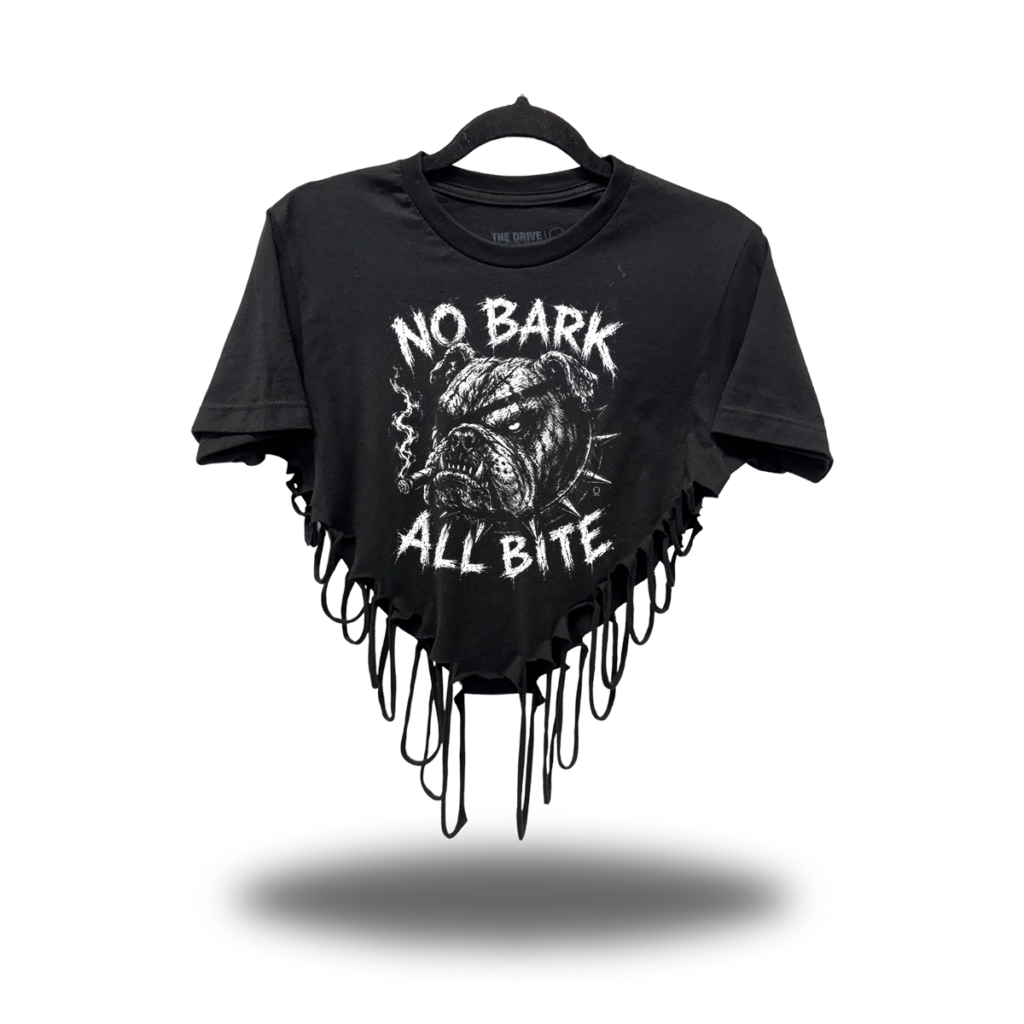 ALL BITE ROAD RASH HEART CROP TOP