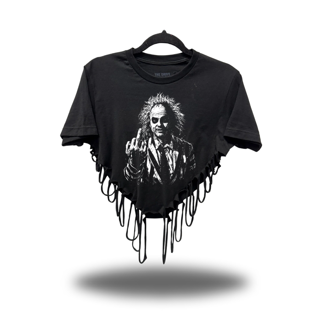 ONE LAST FU ROAD RASH HEART CROP TOP