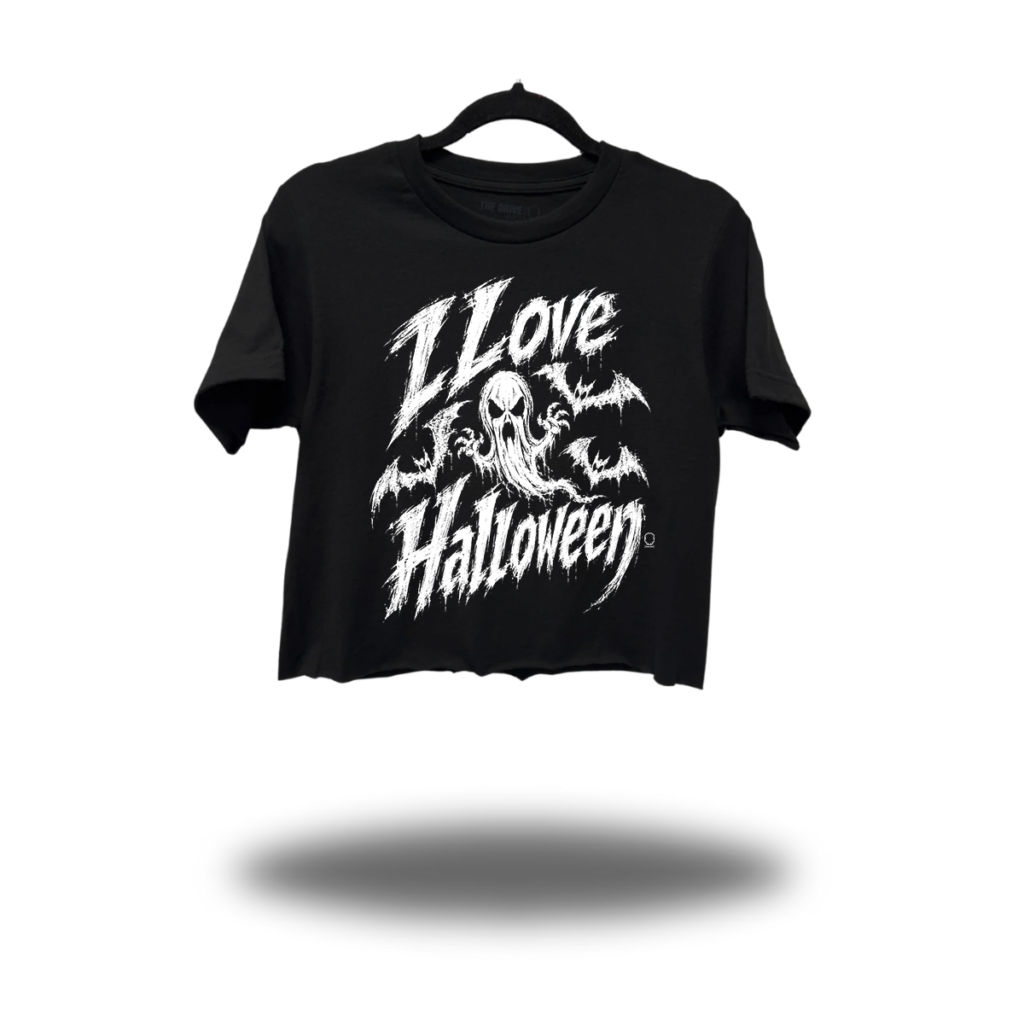 I LOVE HALLOWEEN CROP TOP