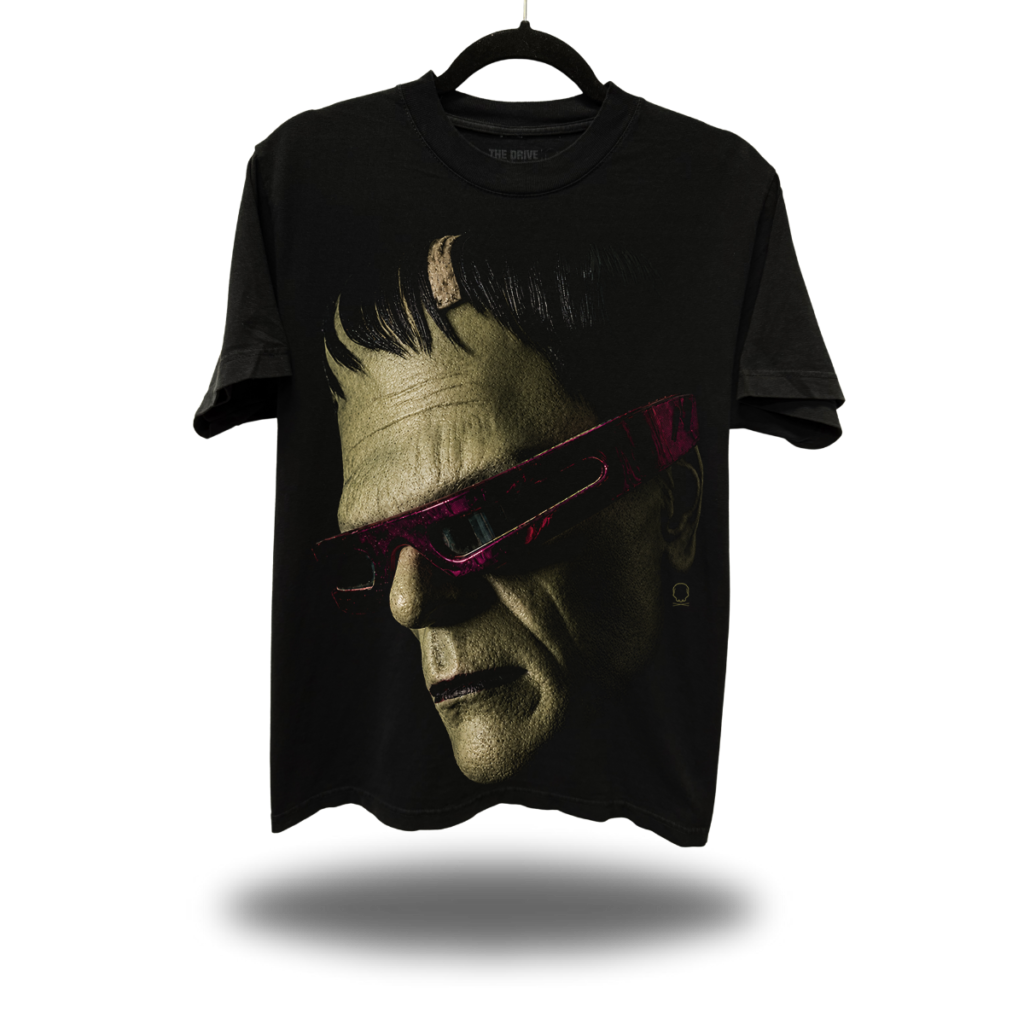 FRANKENVISION BLACK OVERSIZED TEE