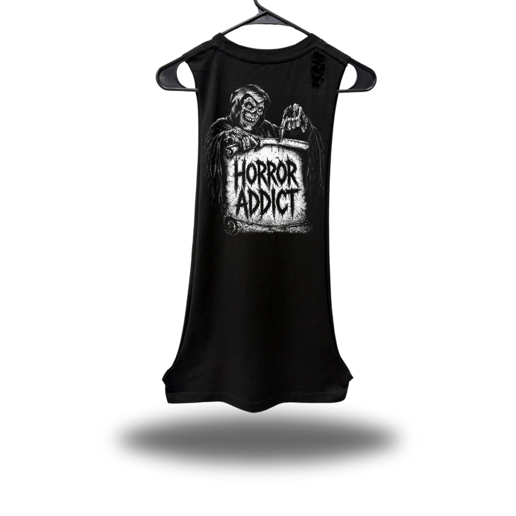 HORROR ADDICT DRUMMER ROAD RASH TANK TOP