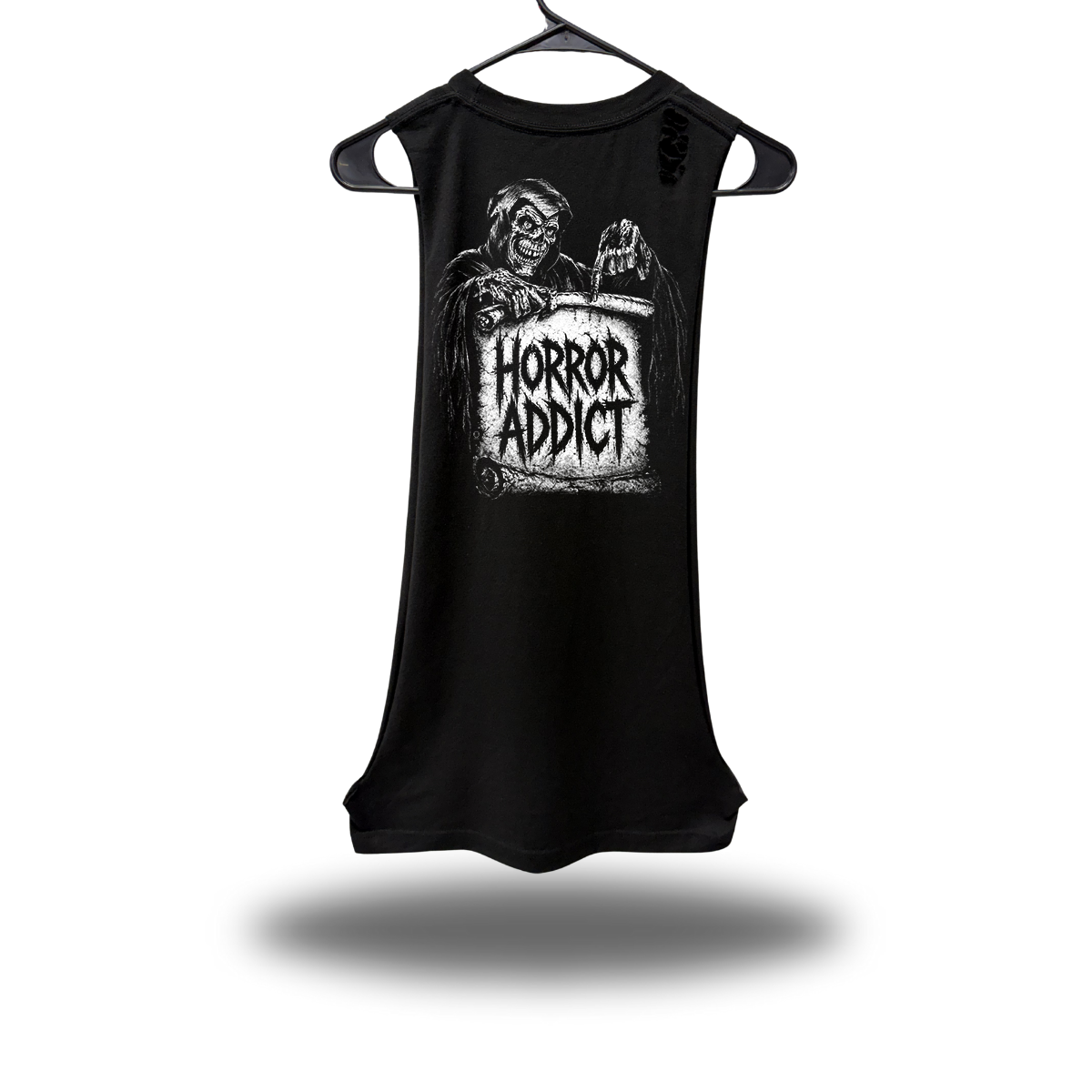HORROR ADDICT DRUMMER ROAD RASH TANK TOP