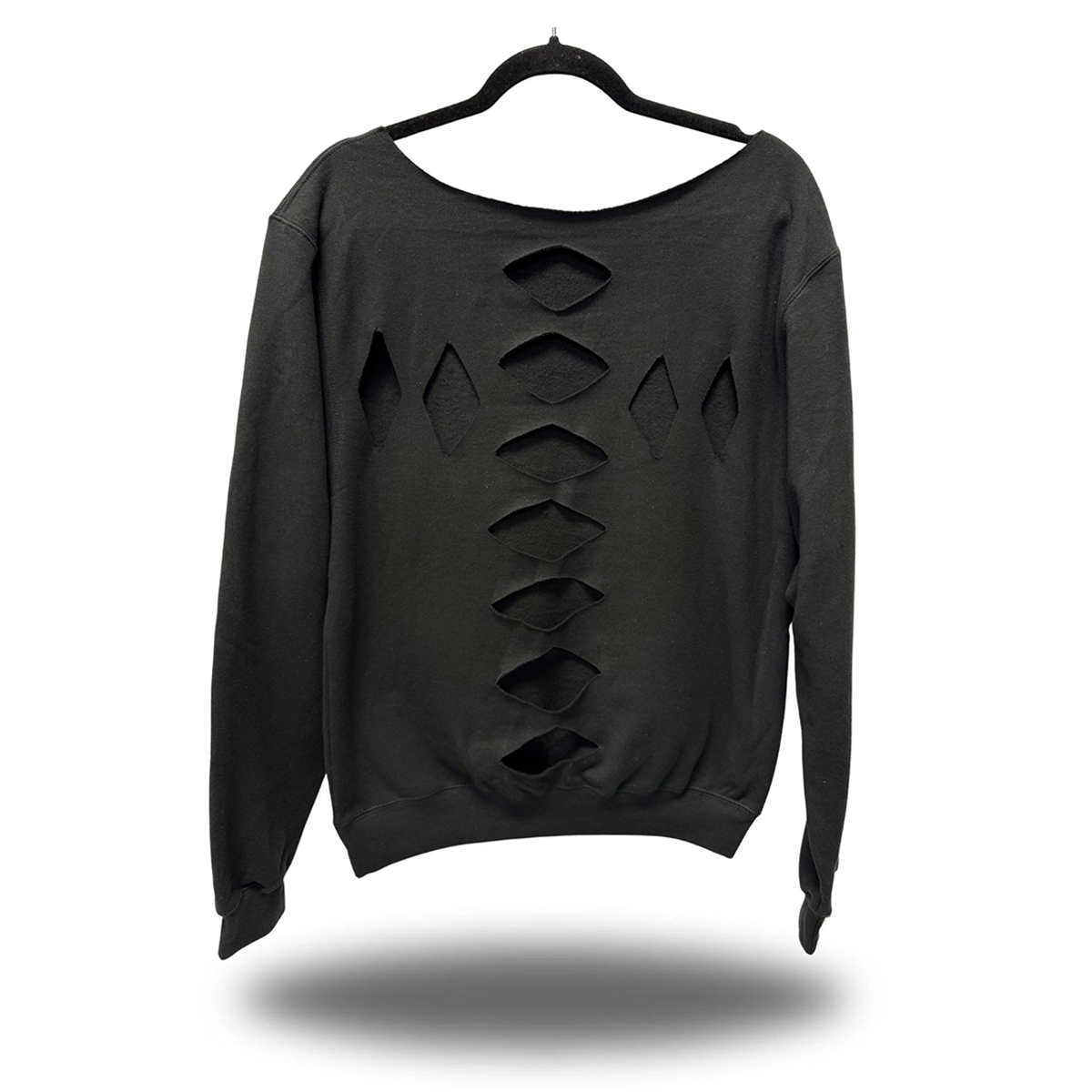 COMICS 3 ROAD RASH DIAMOND CROSS WIDENECK SWEATSHIRT